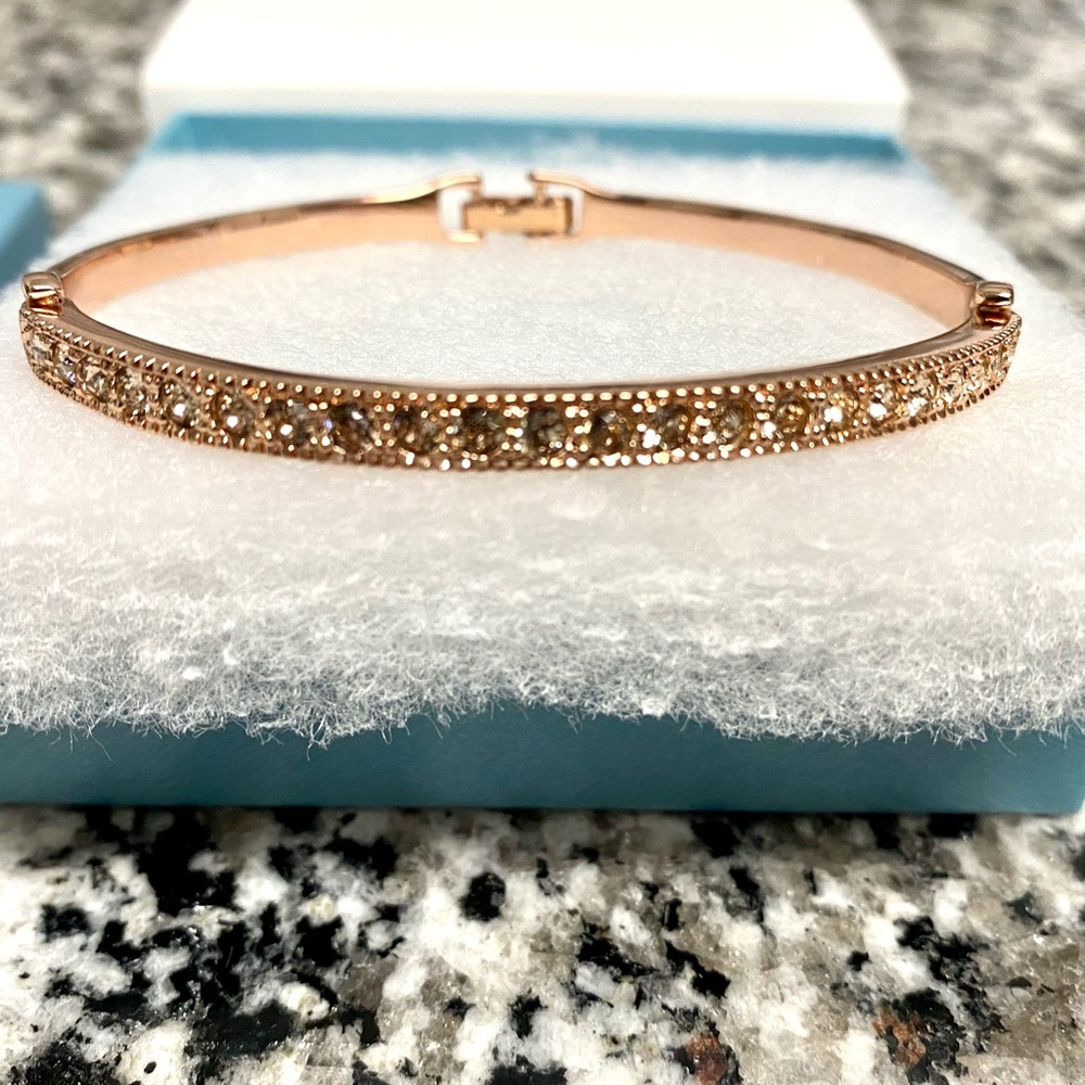 Swarovski crystal rose gold bracelet